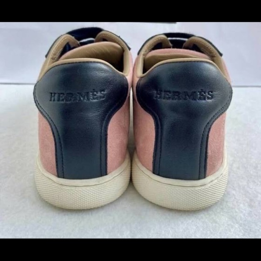 Hermes genuine suede tennis